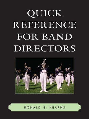 cover image of Quick Reference for Band Directors